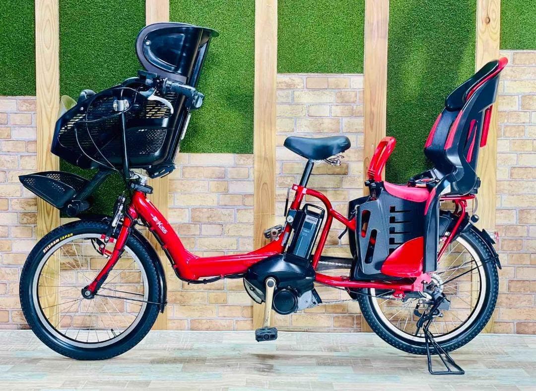 値上間近 No１モデル レッド系 ヤマハ 子供乗せ電動アシスト自転車 H3006