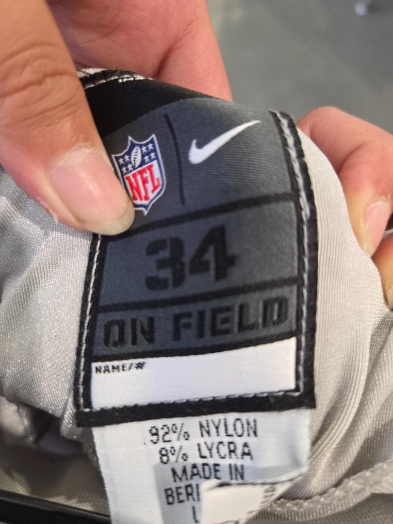 Nike NFL グレー ゲームパンツ 34