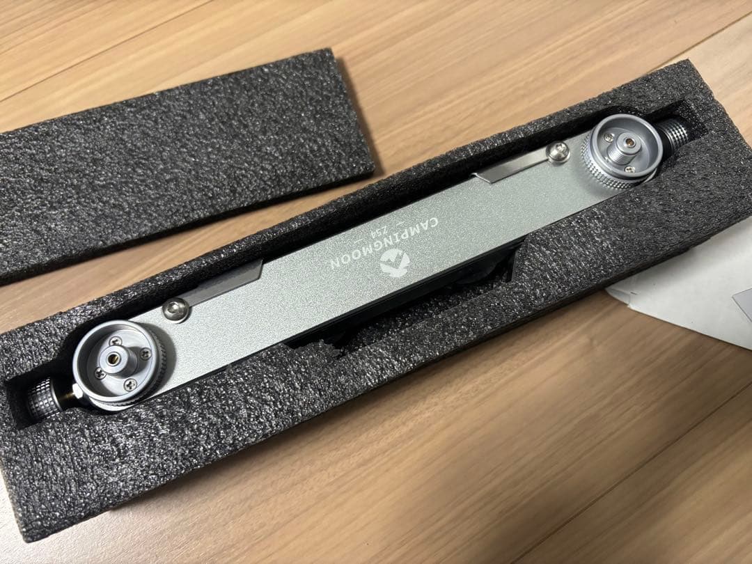 ★送料無料・美品★ガスユニット 4本連結式 ガスステーション スリム型 ホース付