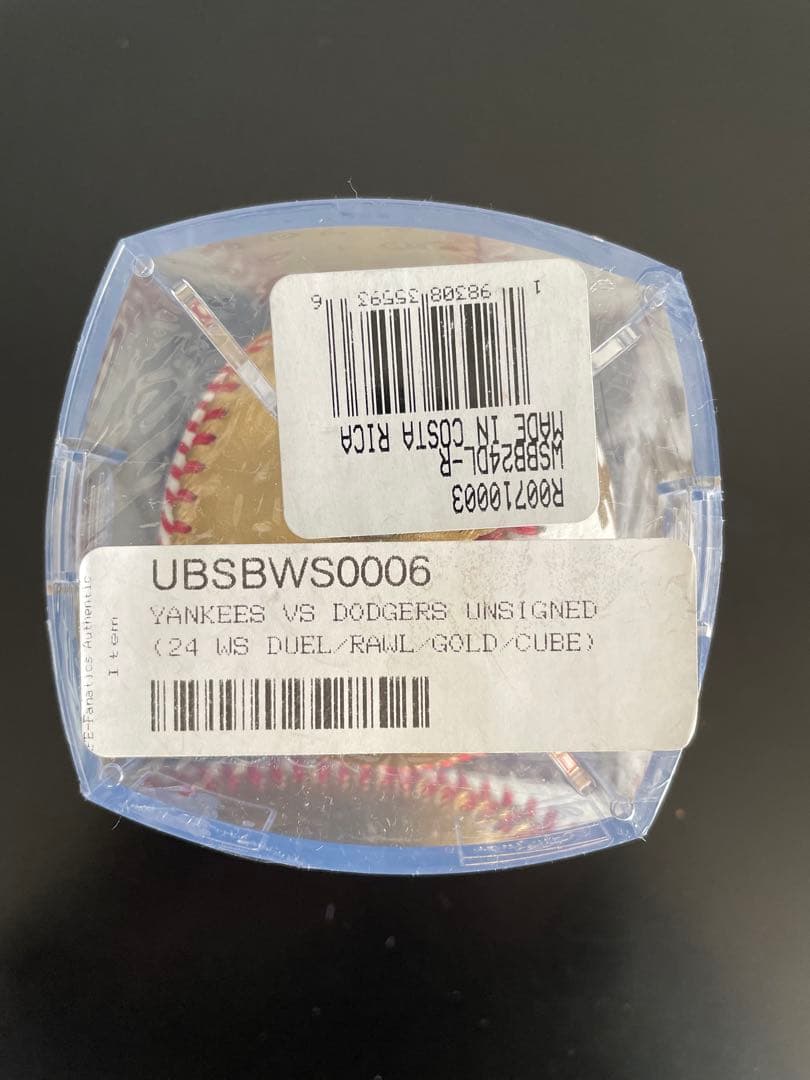 MLB 2024ワールドシリーズ優勝記念球 UVカットケース付 Rawlings