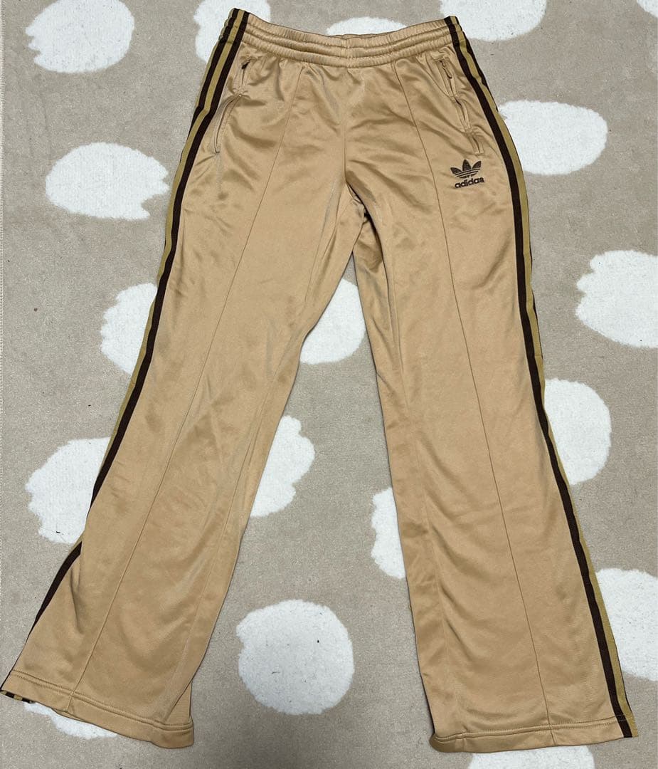 adidas アディダス　ジャージ　パンツ　M ベージュ　ブラウン