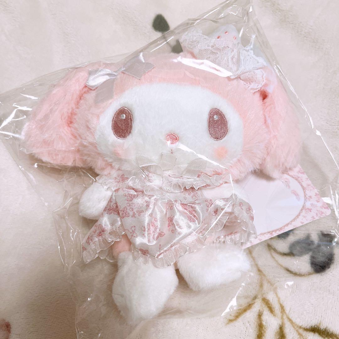 マイメロディ　白いちごのティータイム　 ふわくた　ぬいぐるみ　マスコット 2点