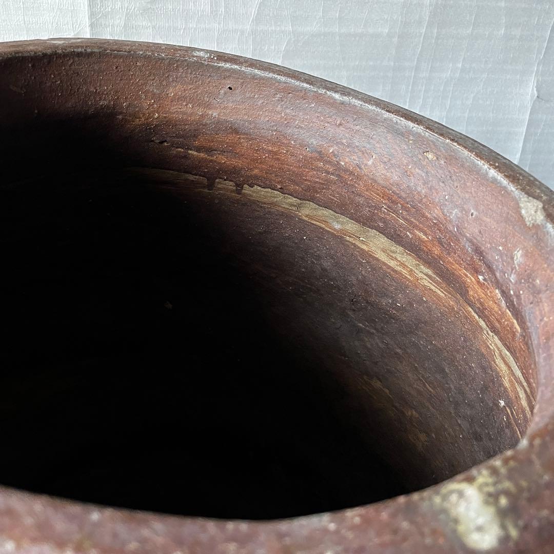アンティーク　特大　水瓶　大壺　大甕　江戸時代物　刻印あり