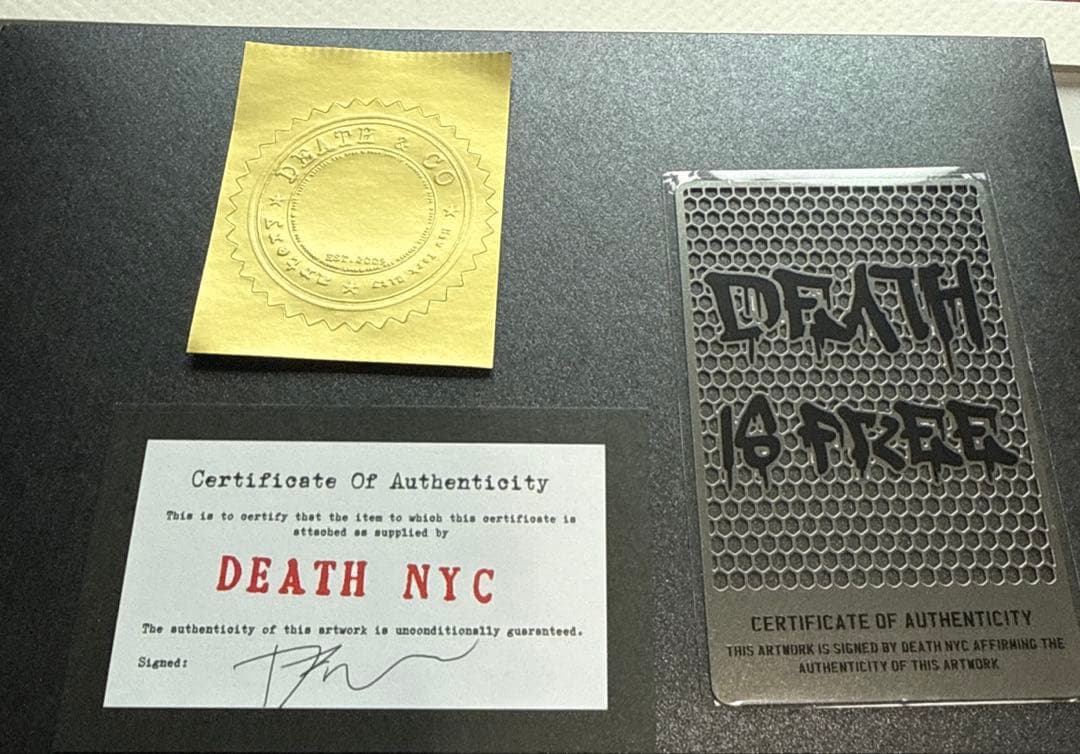 DEATH NYC 現代アート　世界100枚限定 ヴィトン　額装
