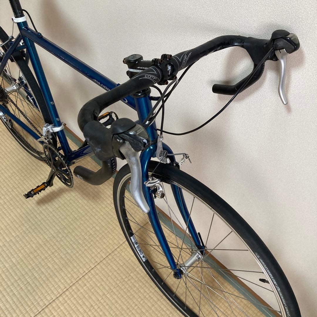 ANCHOR C9 シクロクロス クロモリ ブリヂストン 傷あり 実用車　青緑