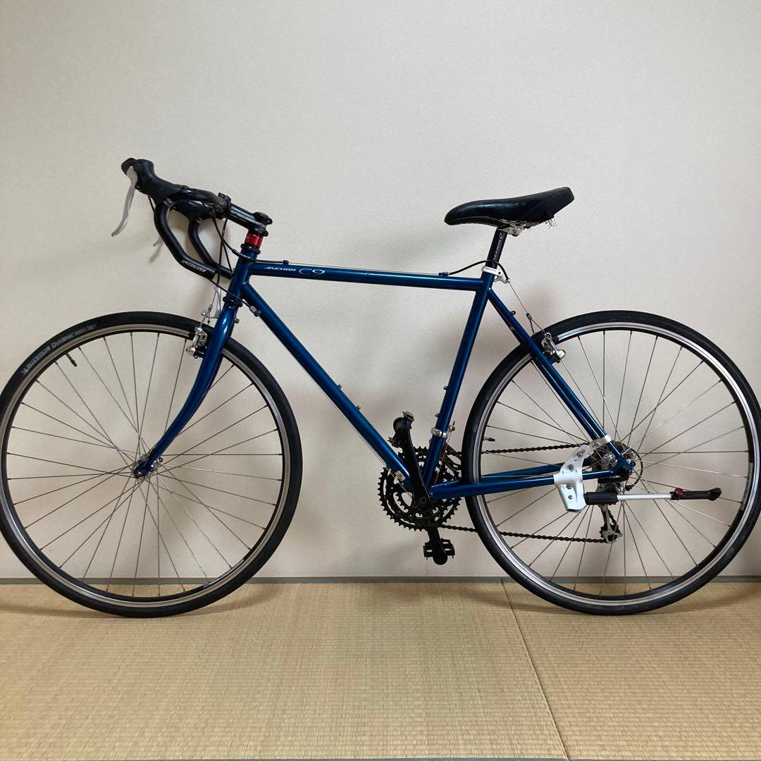 ANCHOR C9 シクロクロス クロモリ ブリヂストン 傷あり 実用車　青緑