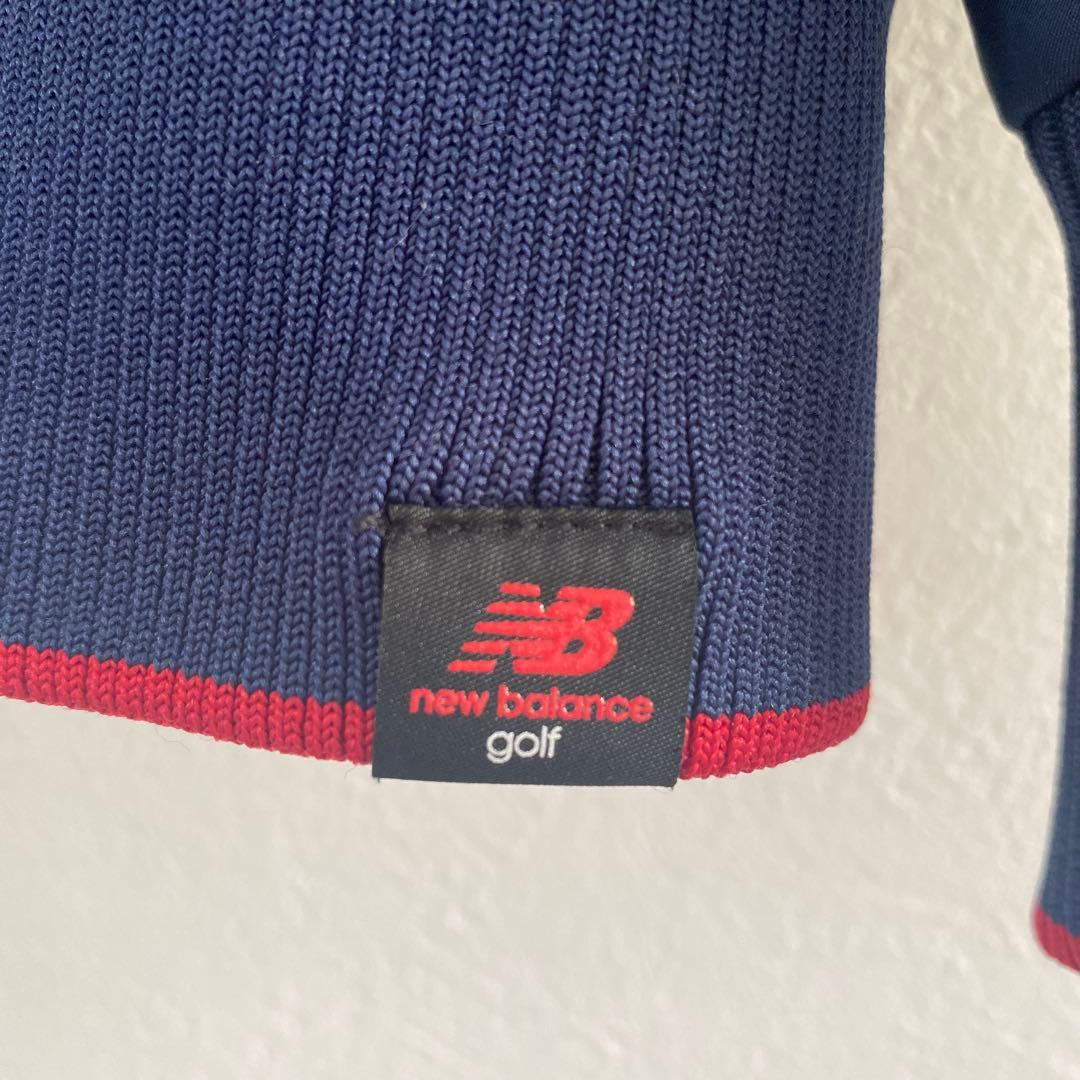 new balance ウィンドブレーカー ネイビー/レッド