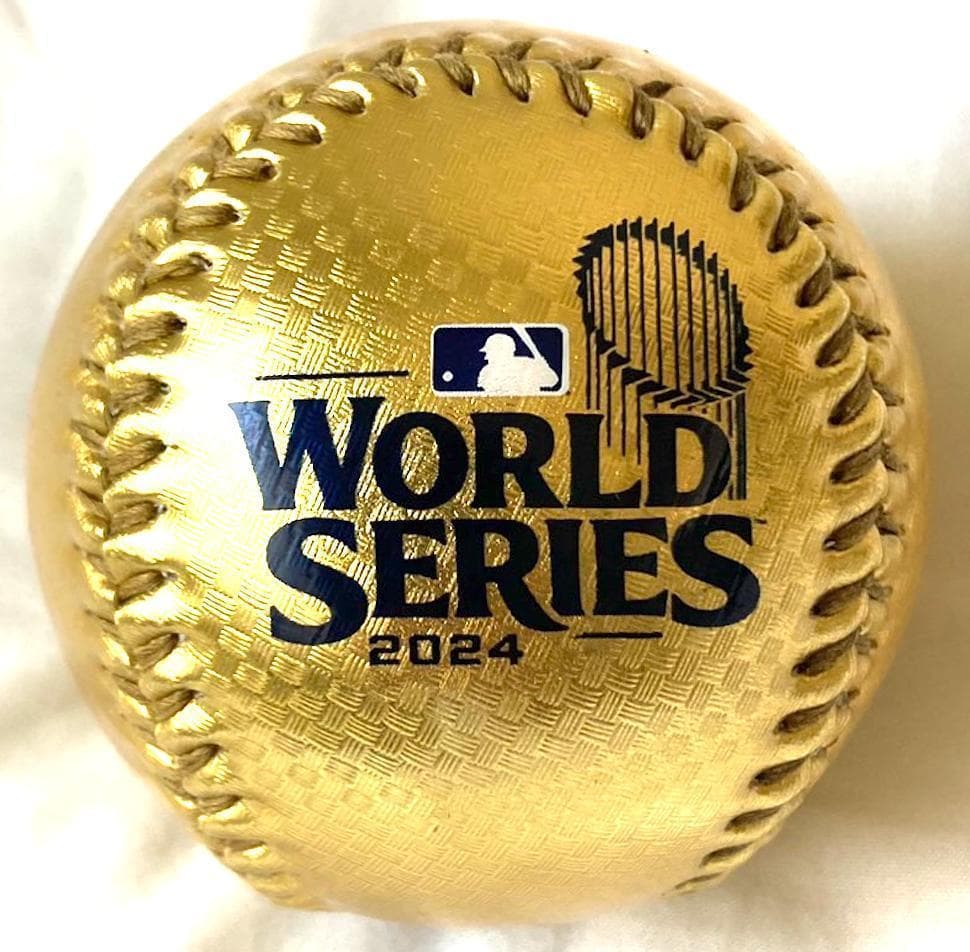 LAドジャース2024年ワールドチャンピオン 公式ボール ゴールド 大谷翔平