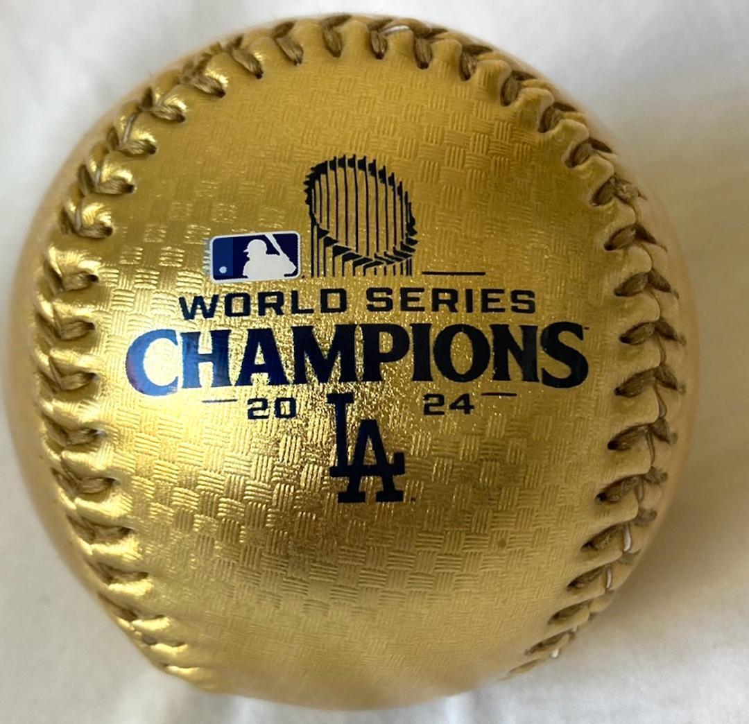 LAドジャース2024年ワールドチャンピオン 公式ボール ゴールド 大谷翔平
