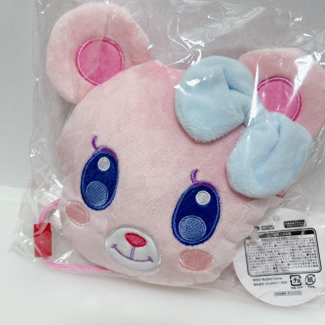 アイカツ！　エンジェリーベア　ポシェット　ぬいぐるみ　マスコット　パスケース