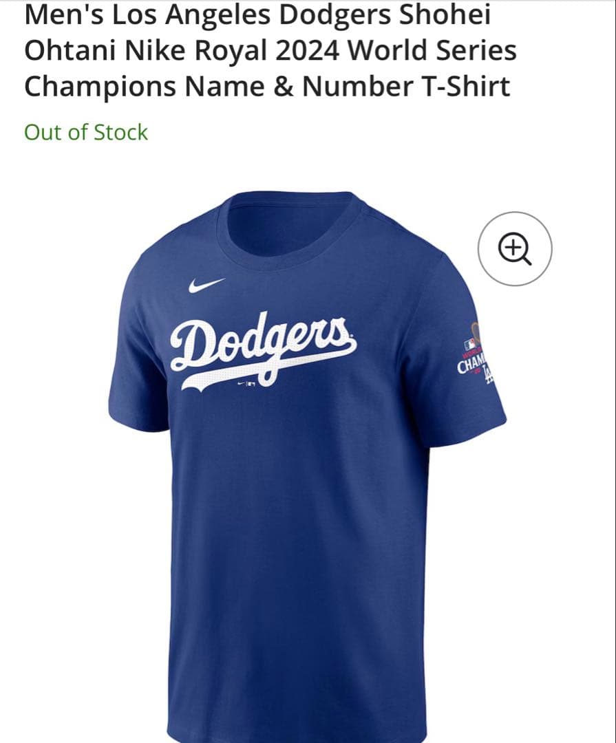 【ワールドシリーズ限定】 大谷 Tシャツ L