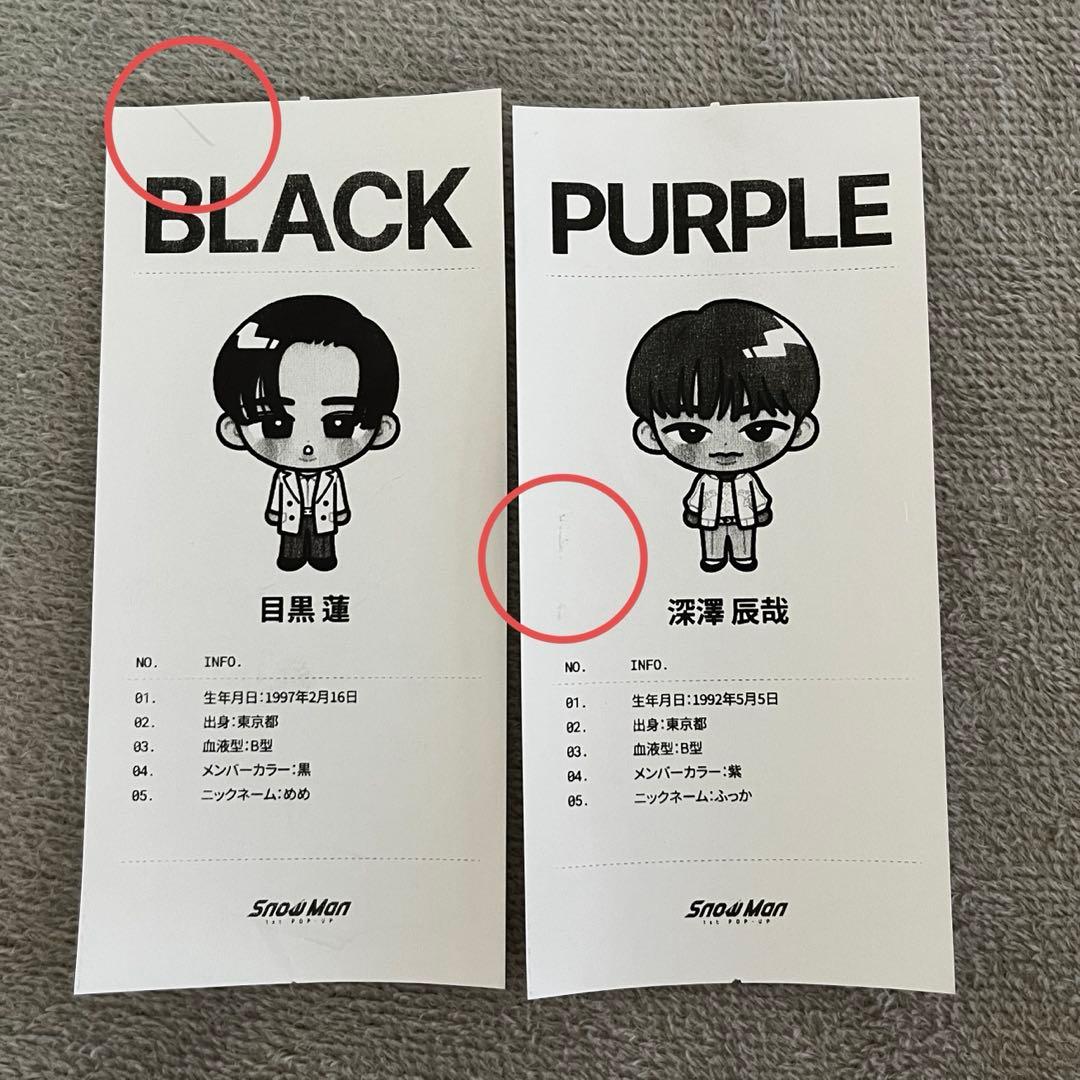 Man スノーボールキーホルダー　メンバー診断レシート