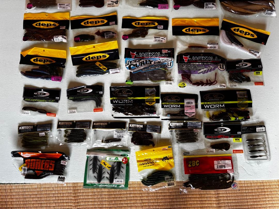 バス釣り　deps JACKALL KEITECH 他 ソフトルアー大量セット