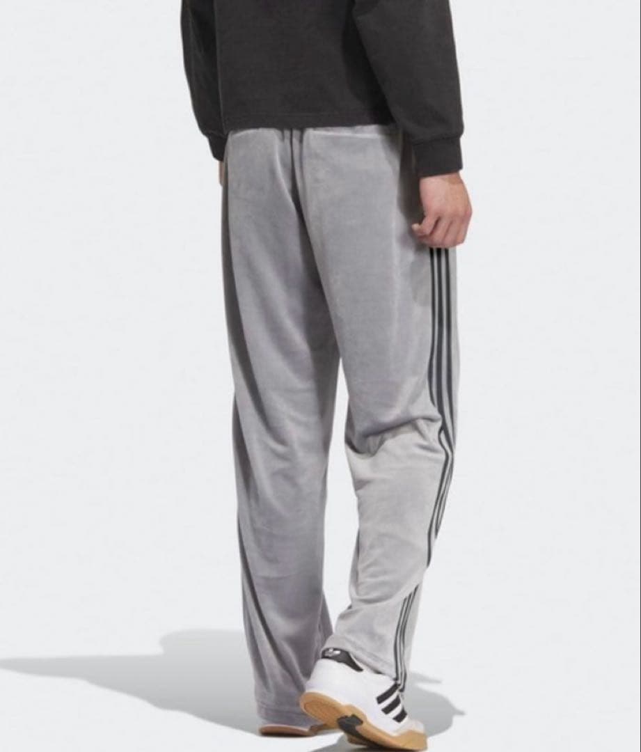 adidas originals ベロアパンツ　グレーXL
