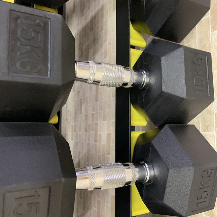 ラバーヘックス  ダンベル　　25kg 2個