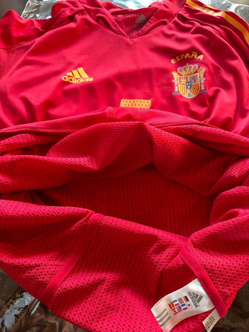 スペイン代表 #7 ラウル ユーロ2004パッチ付 オーセンティック 長袖