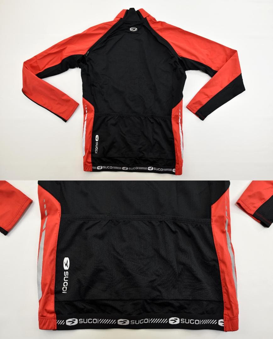 SUGOI RS120 2WAY 長袖ジャージ or 半袖 size:M レッド