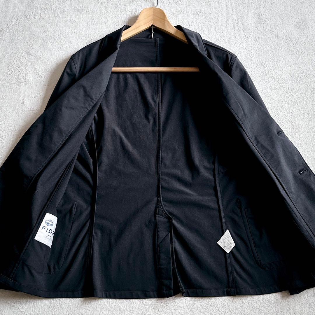 美品◇【FIDRA フィドラ】テーラードジャケット ストレッチ ブラック M