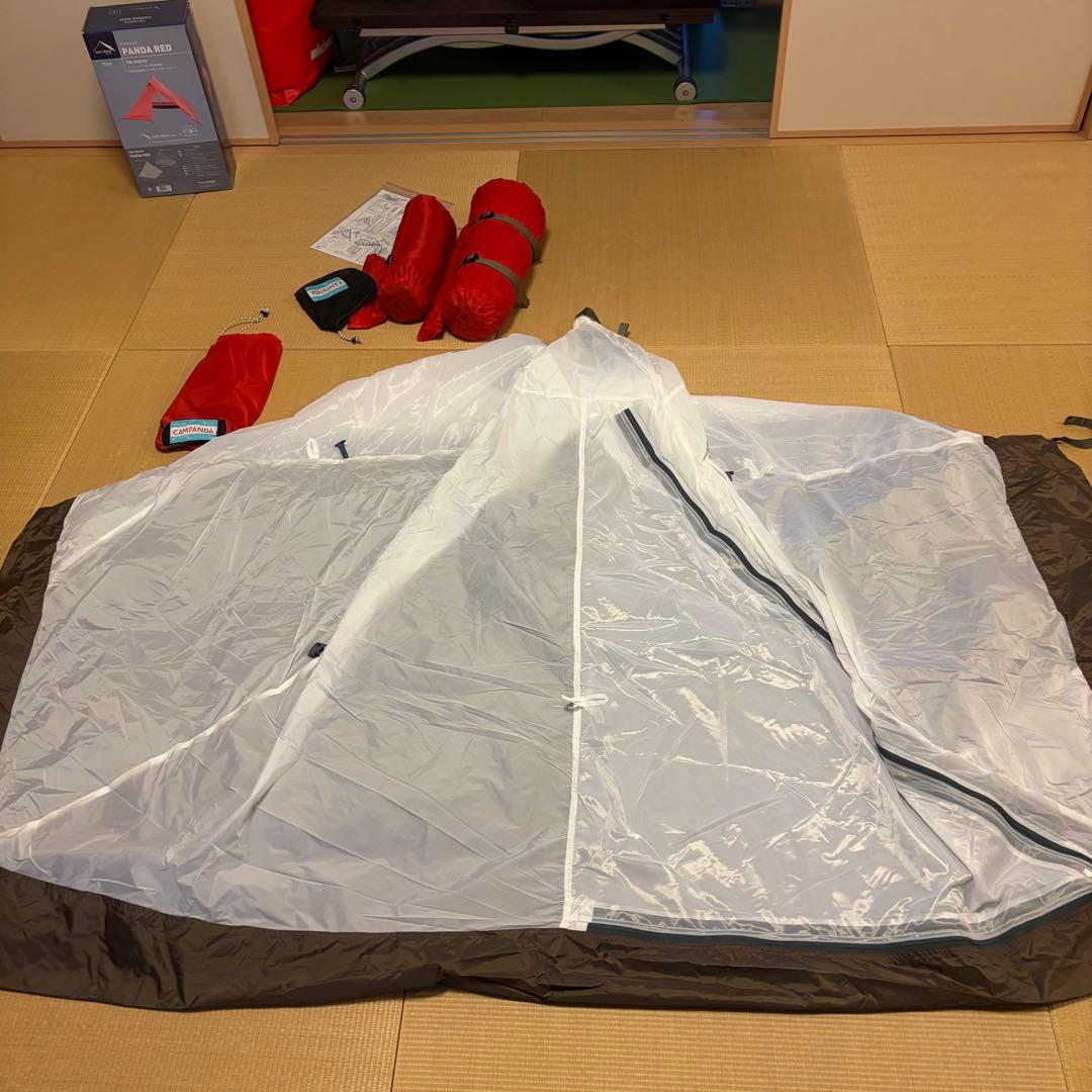 【希少】大人気 付属品完備 テンマクデザイン パンダレッド ソロキャンプ