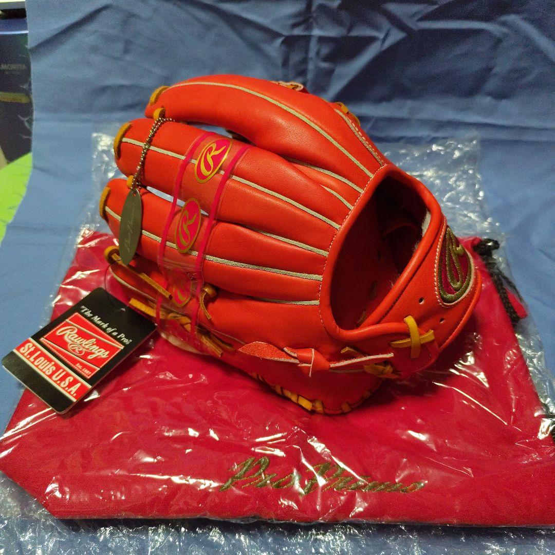 RawlingsProPrimo 軟式内野手用グローブ オレンジ×ライトブラウン