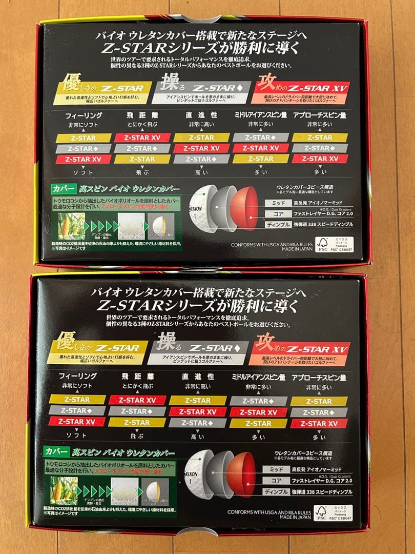 ［新品］スリクソン Z-STAR XV パッションイエロー 2ダース