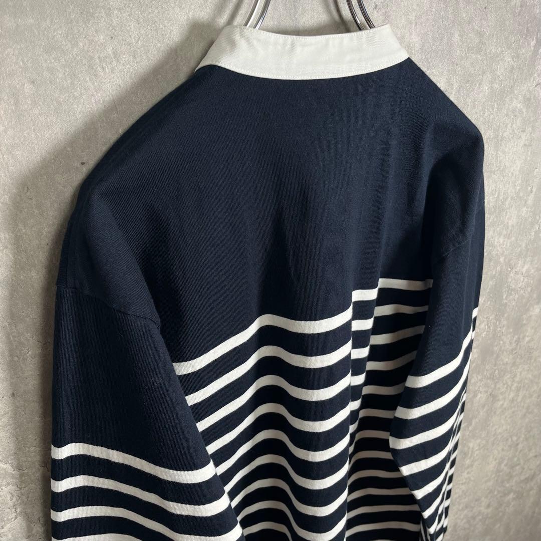 【綺麗】canterbury｜カンタベリー，刺繍，ボーダー，ラガーシャツ