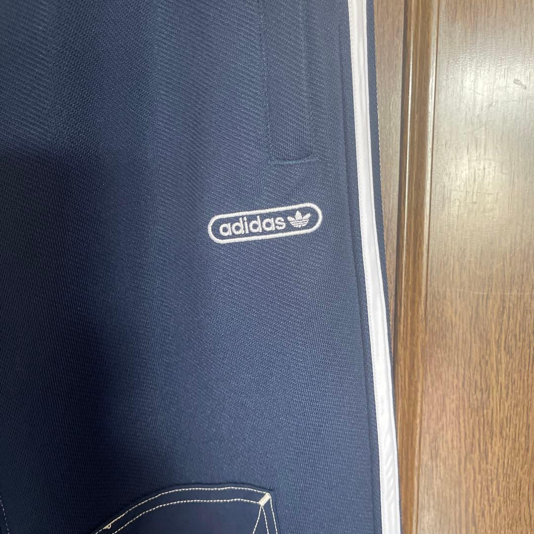 adidas トレフォイルロゴ　ネイビー ジャージパンツ Mサイズ