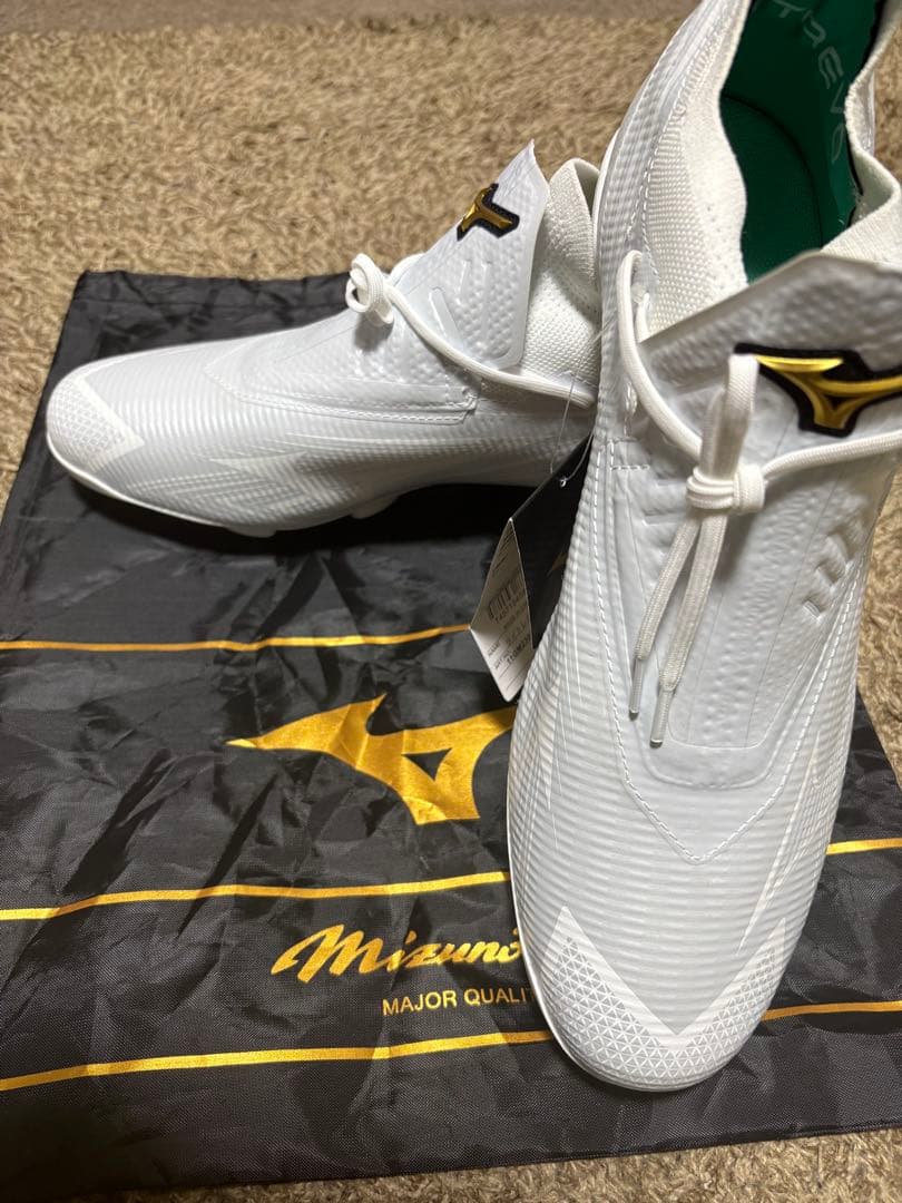 【定価18000円】ミズノプロ 金具 白 ライトレボプロ GS 29cm 袋付き