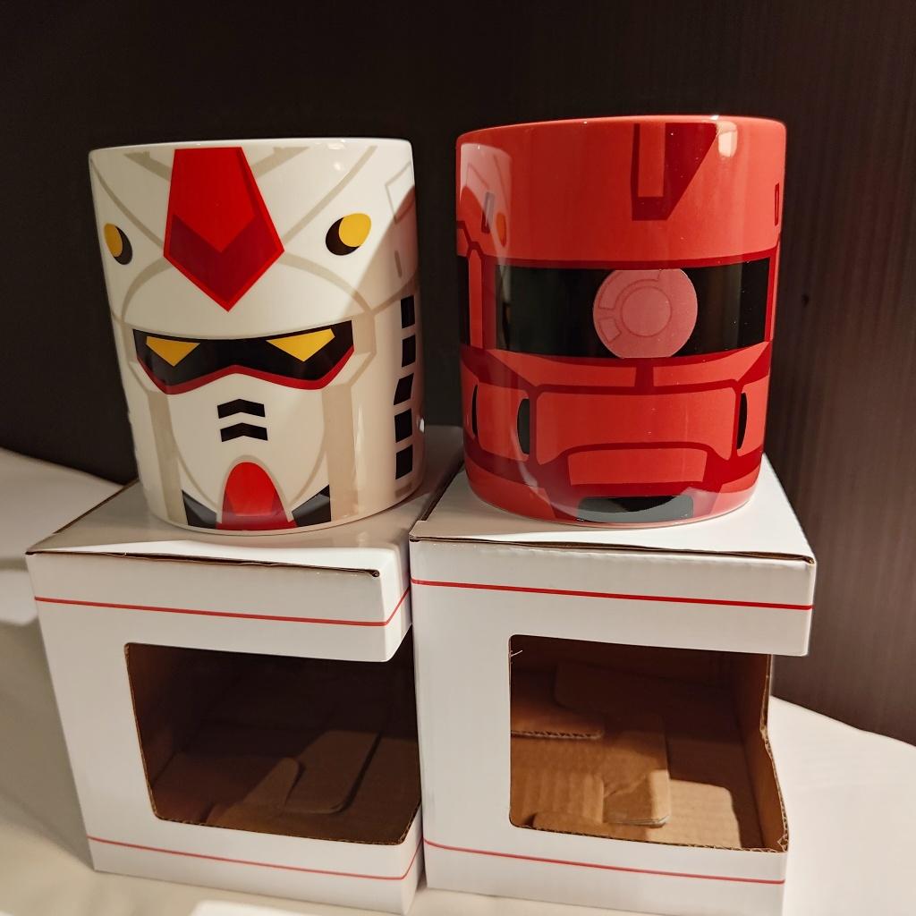 ガンダムベース限定 シャア専用ザク2+ガンダム フェイスマグ 2種セット