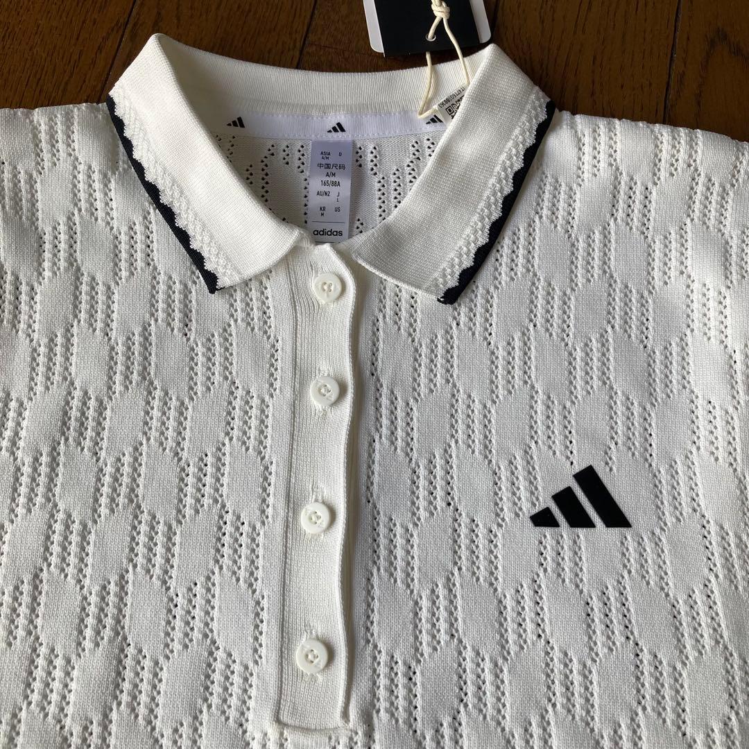 新品adidas アディダスゴルフ　レディース半袖ニットシャツ　M 17930円