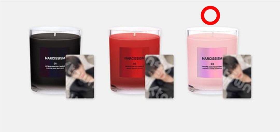 NCT DREAMジェミンNARCISSISM MDキャンドル【03】トレカ付き