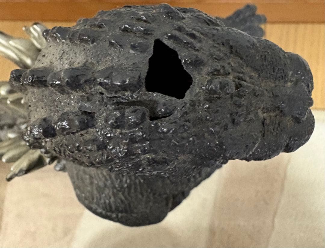 【当時物】バンダイ ゴジラ1991日本製ソフビ フィギュア 箱付ジャンク頭部破損