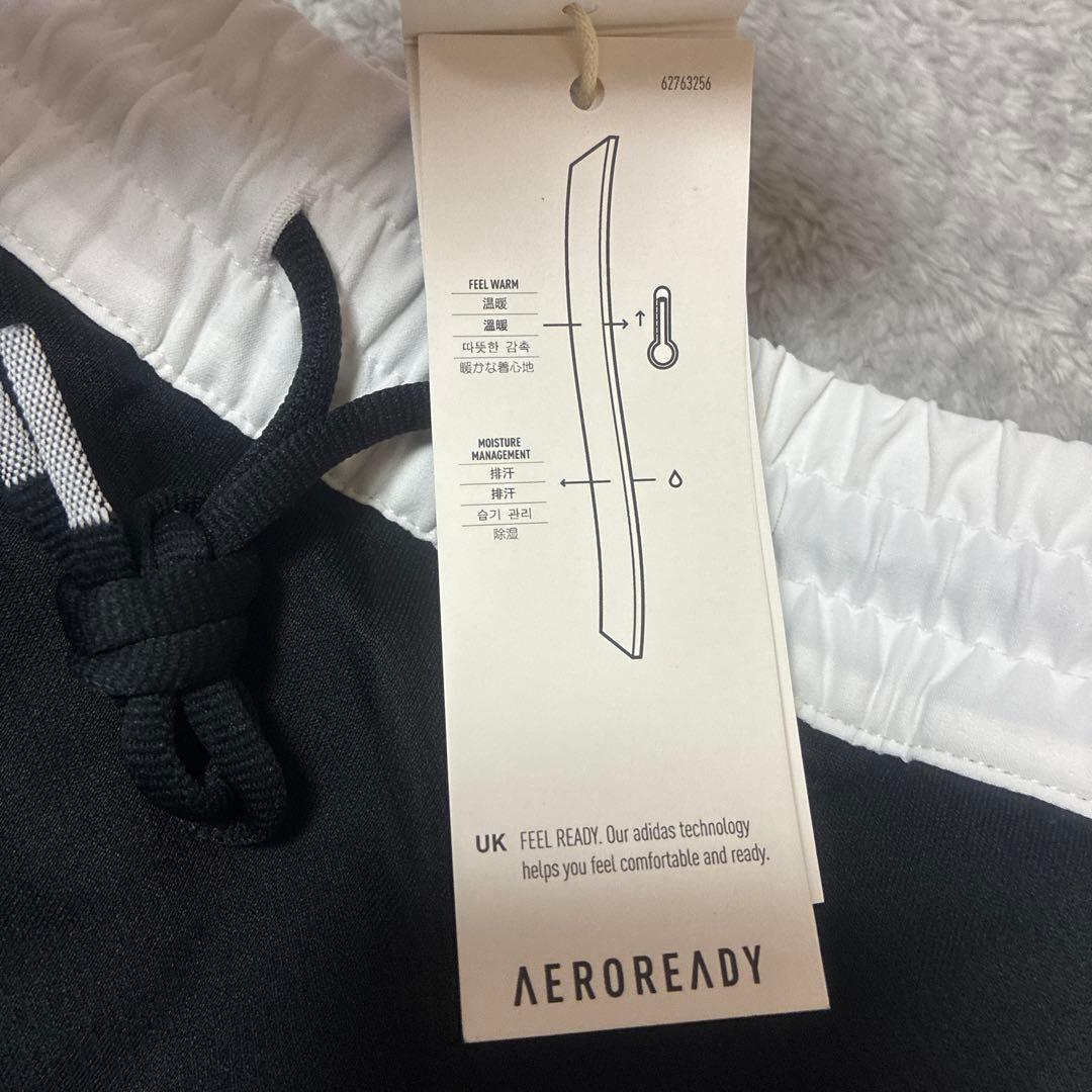 【新品タグ付★ダンボールニット】裏起毛 セットアップ S 黒 アディダス