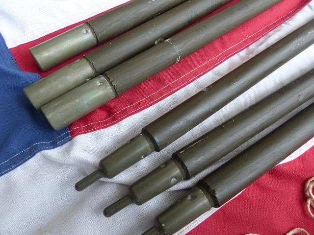 1968” 米軍実物 ナム戦 デッド!　テントポール　6本セット 軍幕 317