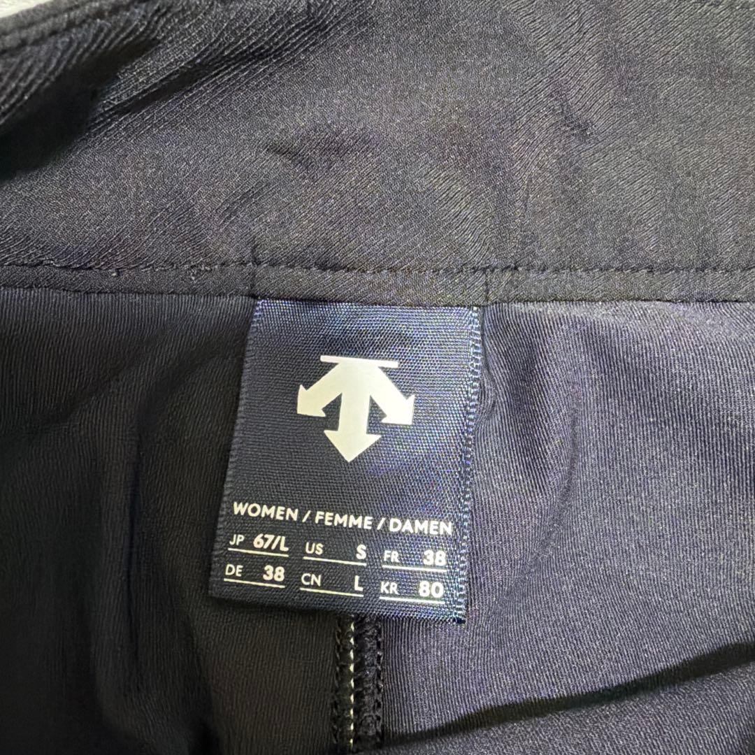 【美品】DESCENTE レディース ゴルフスカート ブラック　L