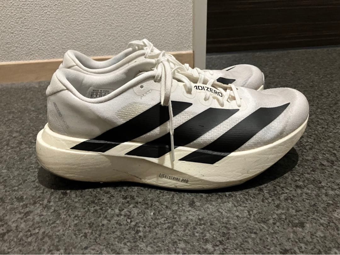 adidas EVO SL ホワイト　26.5㎝　ランニング　adizero