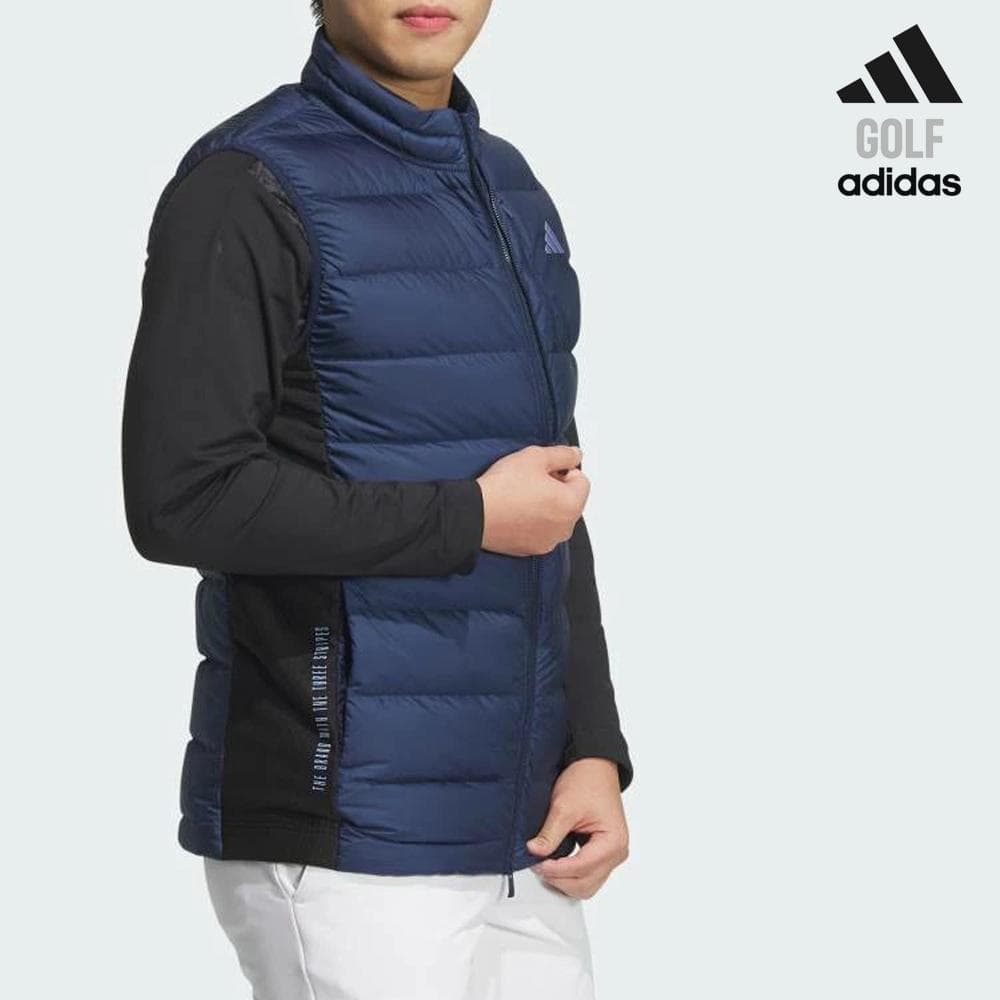 新品 adidas ゴルフ 600フィルダウンハンドジップポケット付ダウンベスト