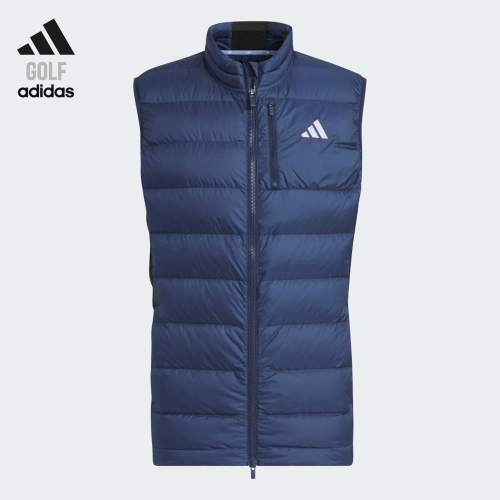 新品 adidas ゴルフ 600フィルダウンハンドジップポケット付ダウンベスト