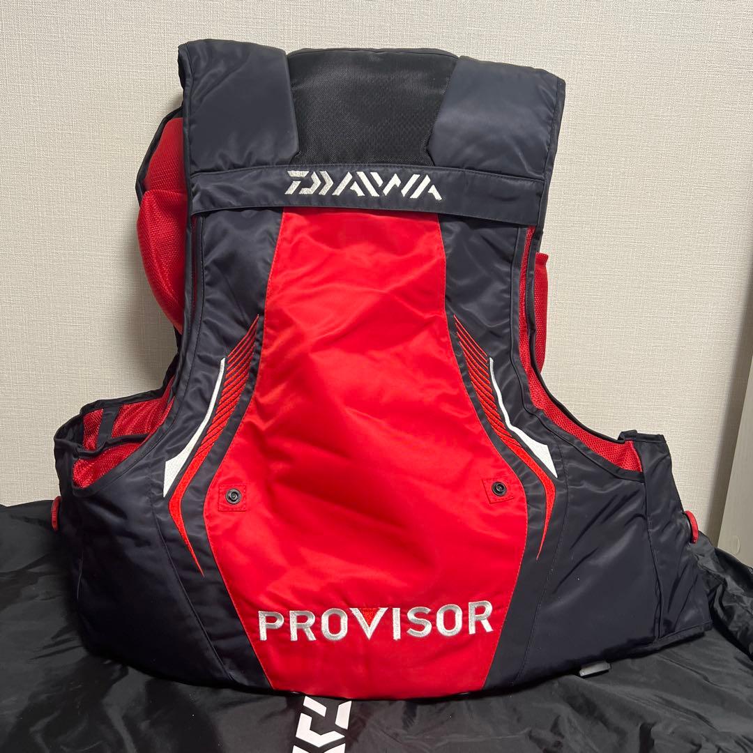 DAIWA PROVISOR フローティングジャケット M 黒/赤