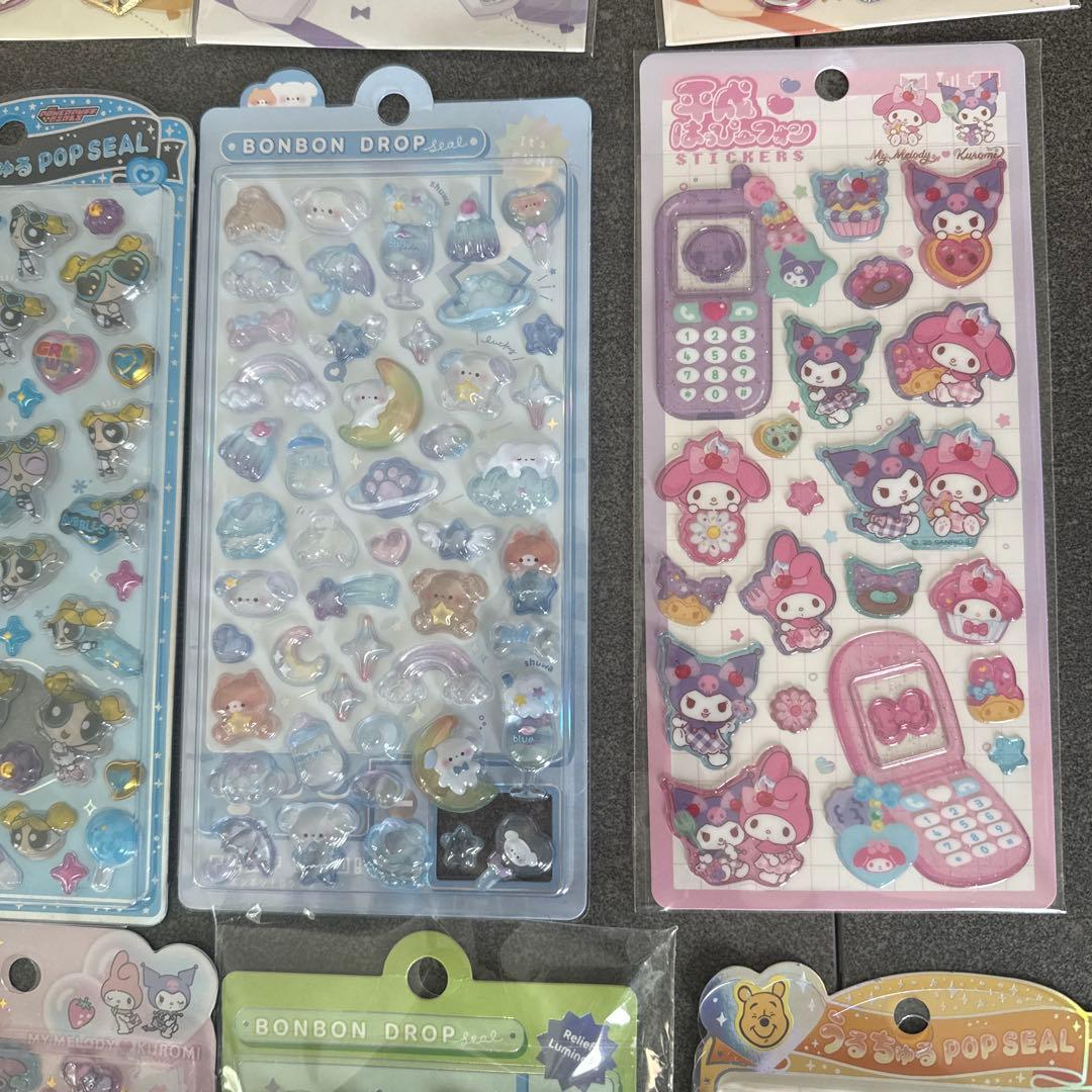 ボンボンドロップシール　まとめ売り　パワーパフガール　うるちゅる