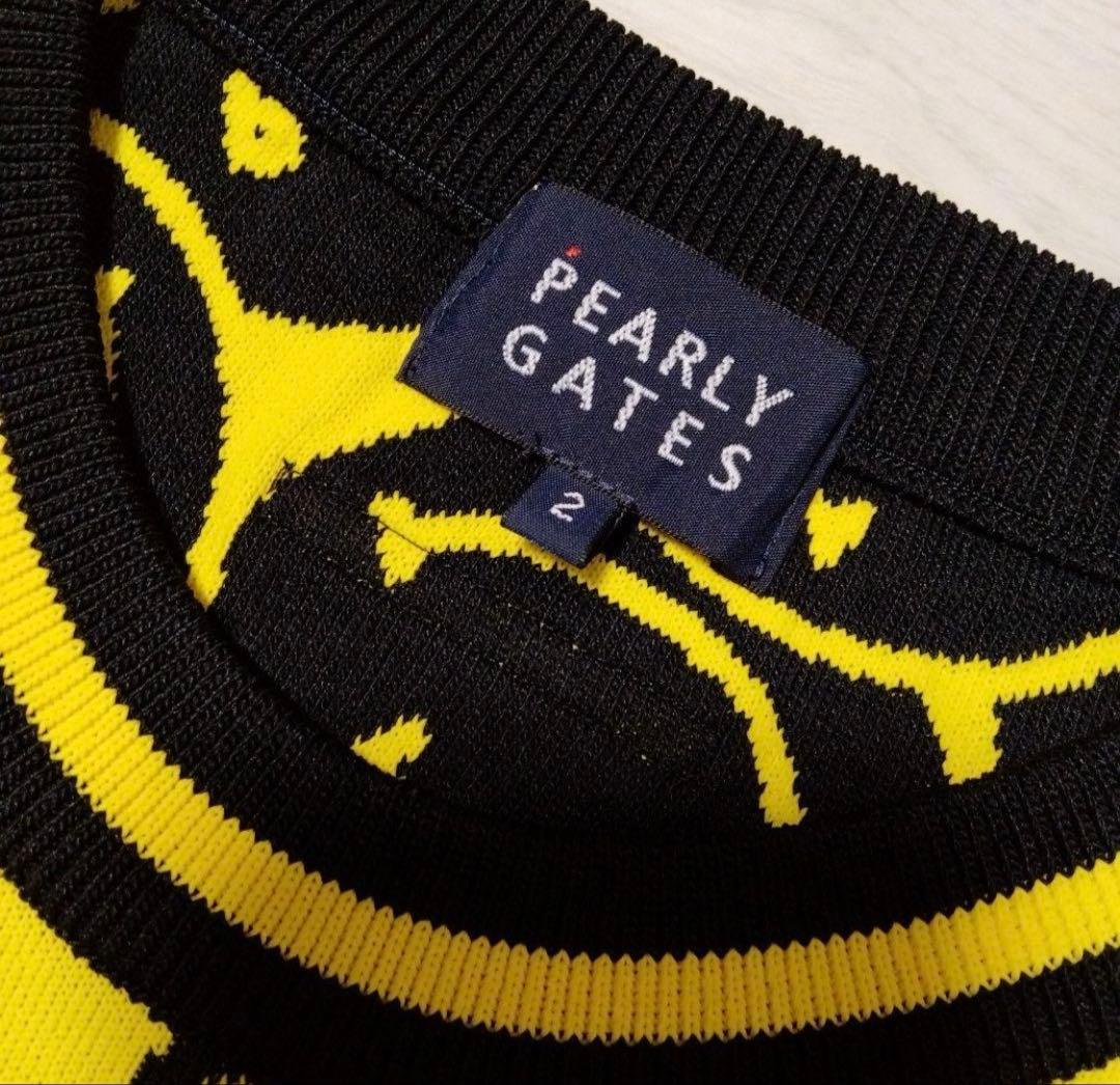 パーリーゲイツ　PEARLY GATES スマイル総柄　ニットセーター　美品