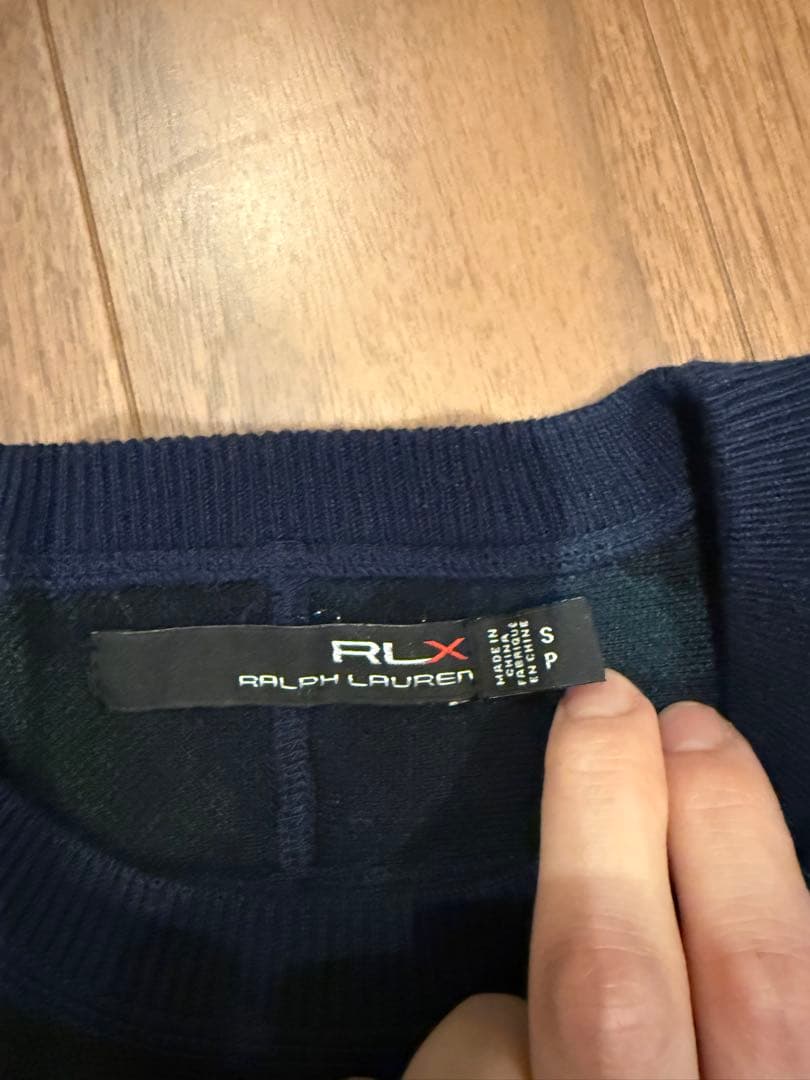 RLX ラルフローレン ウール混 迷彩 カモフラ ニット セーター S ゴルフ