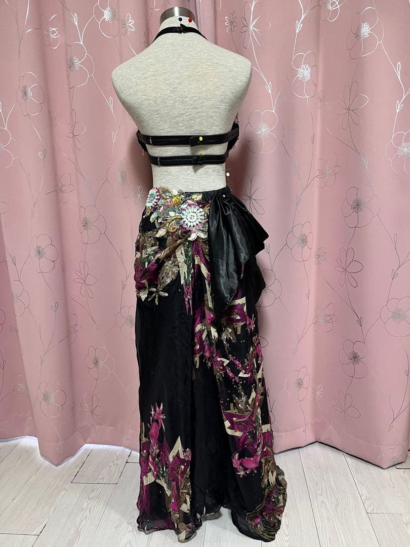 （中古）ベリーダンス　オリエンタル　衣装　黒系