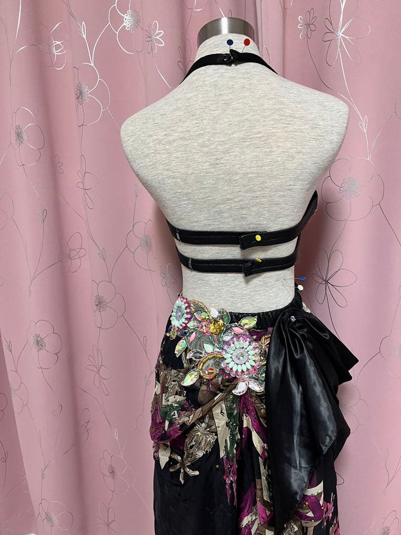 （中古）ベリーダンス　オリエンタル　衣装　黒系