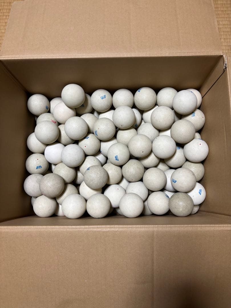 ソフトテニス ボール 中古 105球セット