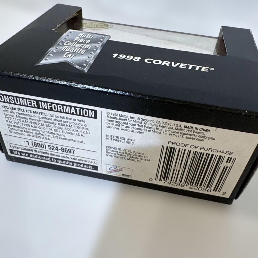 新品未開封　Hot Wheels 1998 Corvette 限定版
