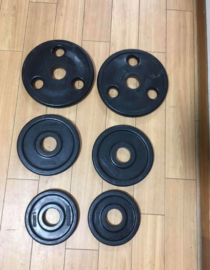 IVANKO イヴァンコ ラバー プレート17.5kg穴径50mm.