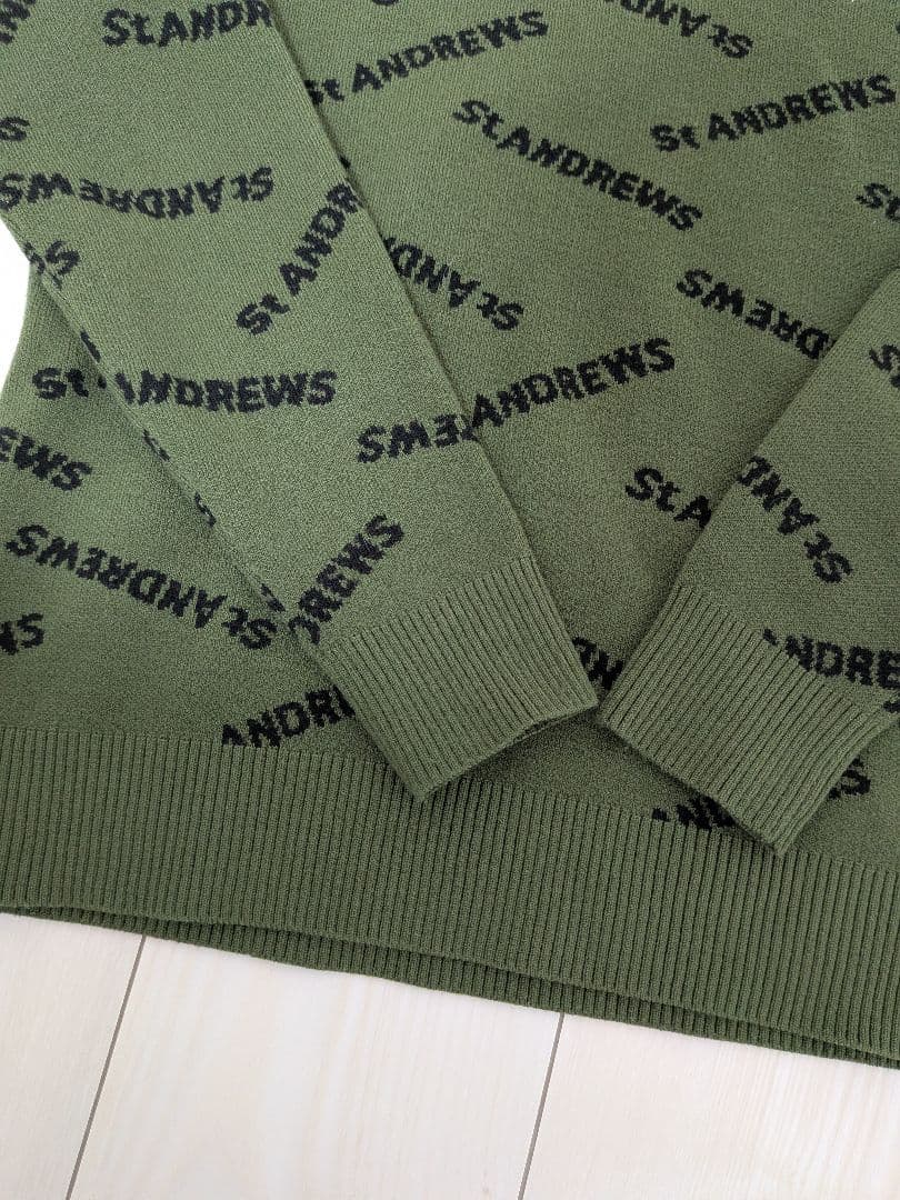 St Andrews ロゴ入りニットセーター