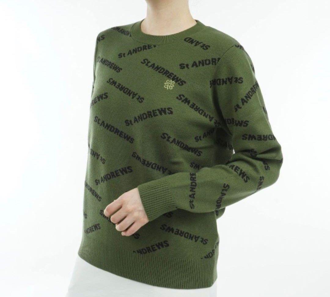 St Andrews ロゴ入りニットセーター