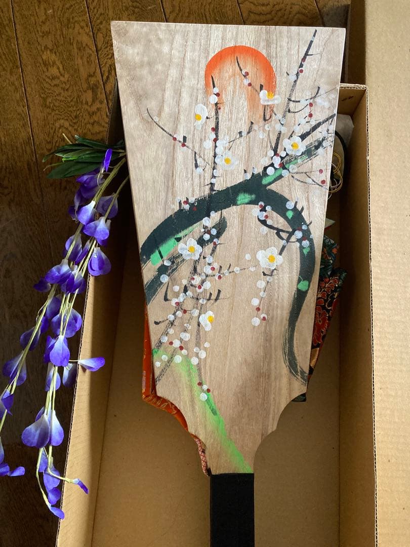 極上帯地正絹小町  手作り 押絵　羽子板飾り